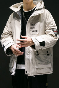 日系工装棉衣男宽松棉服冬季棉袄男大码外套 MY52-P100图片