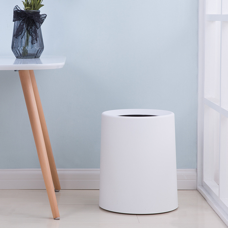 垃圾桶家用高级感客厅卧室简约磨砂卫生间厨房盖垃圾筒热销