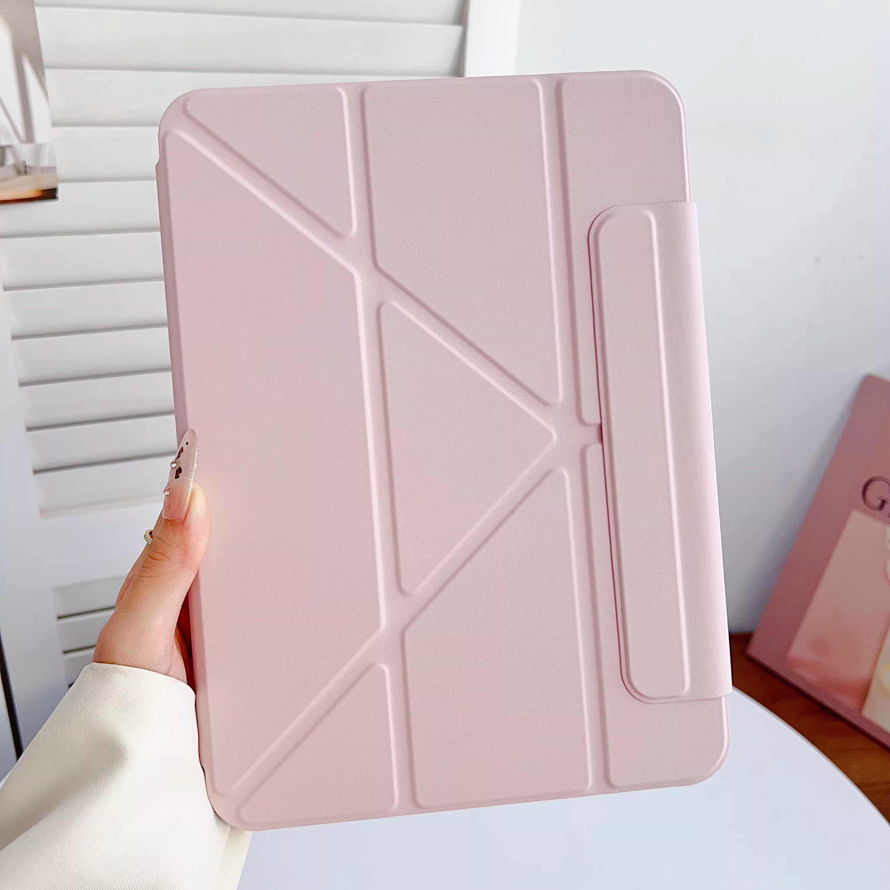 新款轻薄磁吸ipad air8苹果iPad11保护壳air7保护套9/8/7ipad pro11英寸mini7折叠简便简约时尚防摔防弯