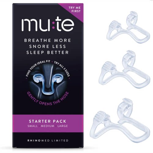 美国Rhinomed Mute Nasal Dilator呼噜鼻扩张器止鼾鼻子呼吸通畅