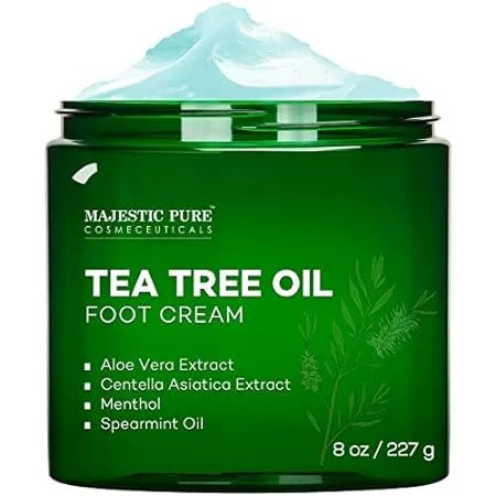 MAJESTIC PURE Athletes Foot Cream with Tea Tree Oil， Aloe