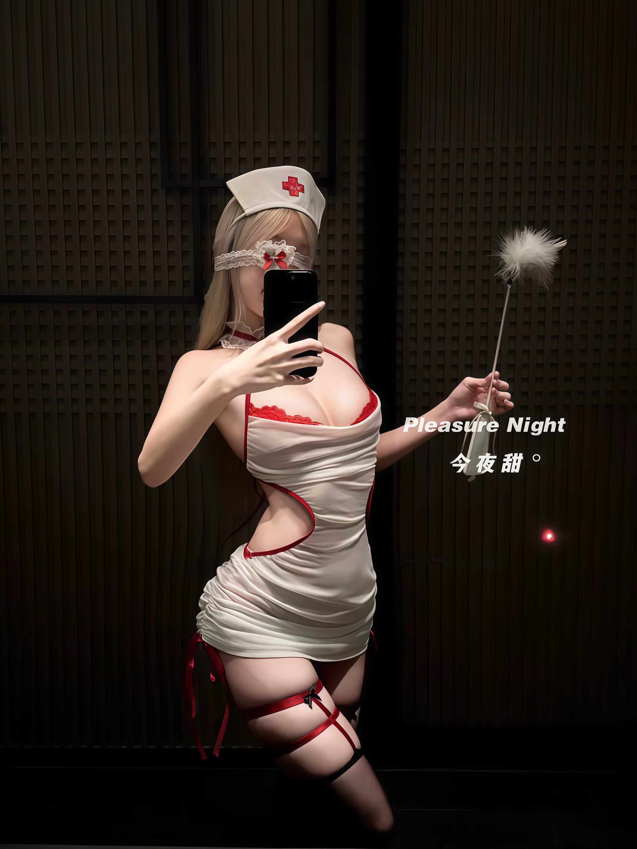 情调护理*趣味内衣性感深V蕾丝挂脖角色扮演护士cos性感制服套装