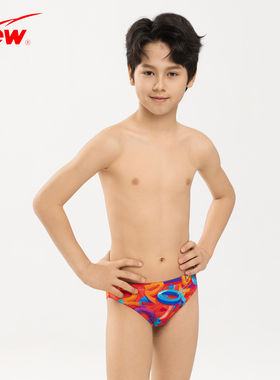 FEW飘儿童泳裤专业竞速训练中大童男孩速干耐氯三角游泳裤M3141