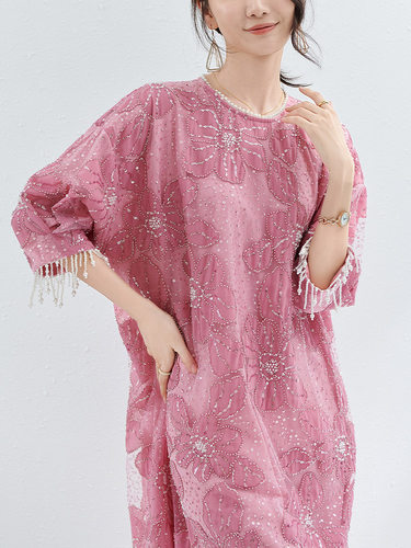 重工礼服连衣裙大码女装宽松欧美