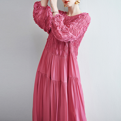 真丝裙大牌桑蚕丝设计感显瘦大码