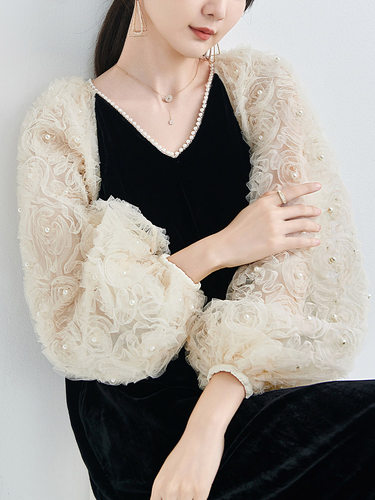 礼服裙丝绒真丝连衣裙宽松大码女