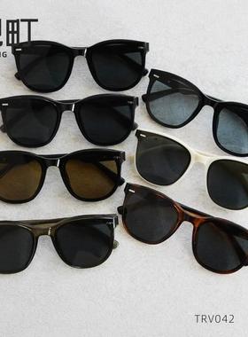 韩版圆形经典款黑色太阳