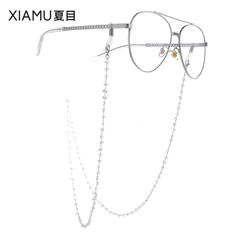 视町闪亮小水钻眼镜链