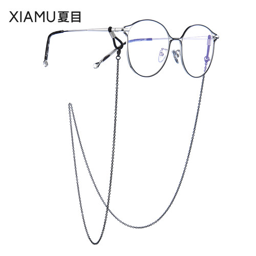 视町金属简约0字眼镜链