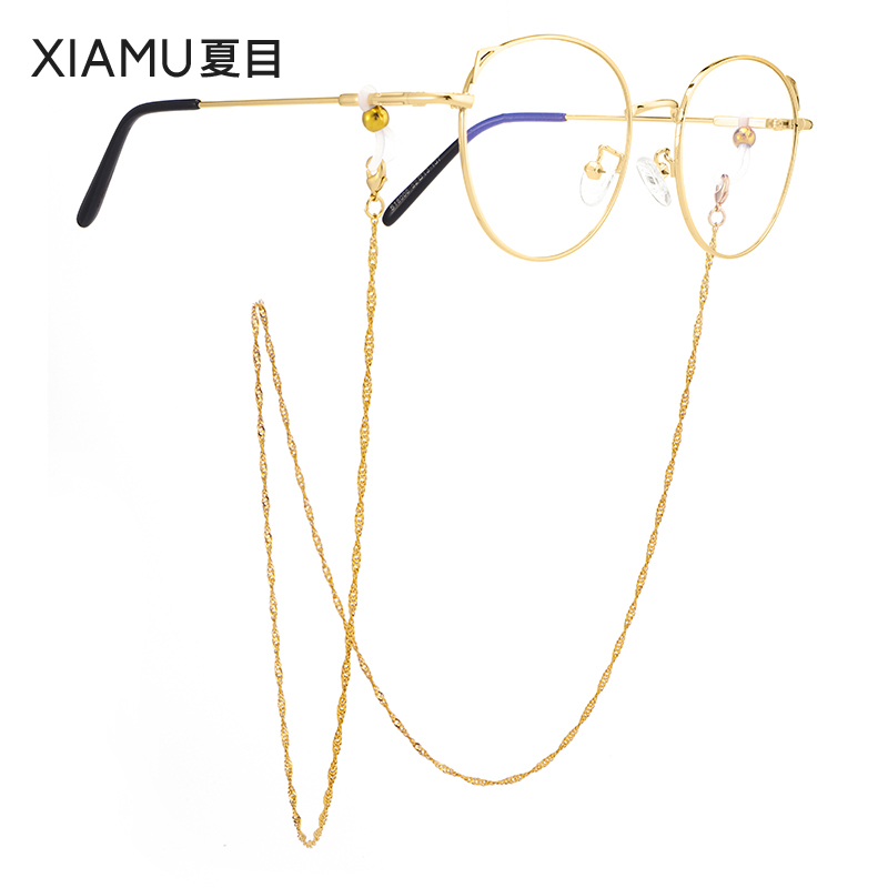 视町闪亮水波纹眼镜链