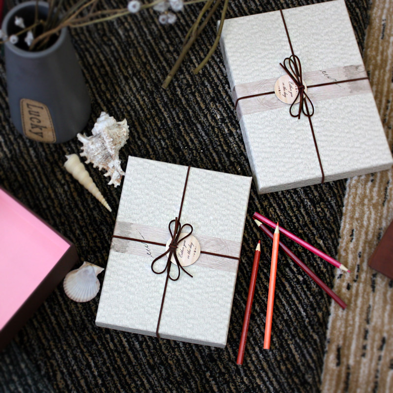 小资风商务款长方形礼品盒大号内衣围巾生日母亲节礼物收纳包装盒