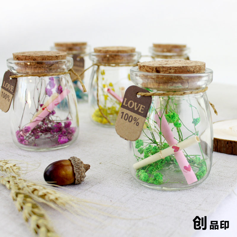 trumpet Muse Pudding Glass bottles originality gift Wishing bottle Drift bottles Lucky star Candy Decorative Bottlesin the Festive supplies/Gift , Gift ideas , Wishing bottle/Lucky bottle  category - from Buy2taobao.com to provide professional Taobao agent buy service