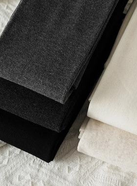 烟灰色条纹加肥加大连裤袜秋冬哑光棉打底裤薄款高弹力加绒踩脚袜