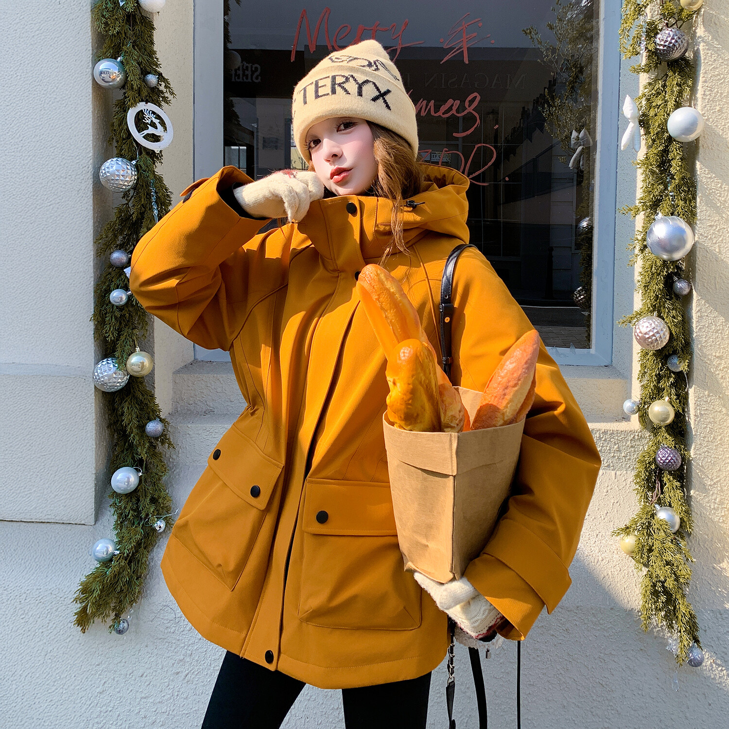 秋冬新款三防面料冲锋衣羽绒服外套2B154-WT737-P325-K479