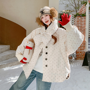 P270 新款 9530 带围脖波点羽绒派克服2C277 K398 现货