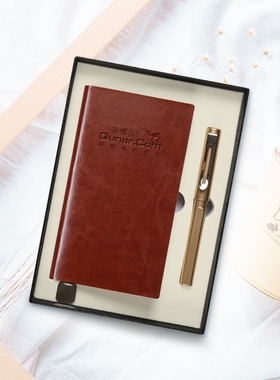 萨搏A6口袋笔记本笔套装礼盒软皮便携随身记事本便签本小本子简约手账本礼盒随手礼手册定制logo