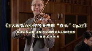 小提琴春天奏鸣曲大师课