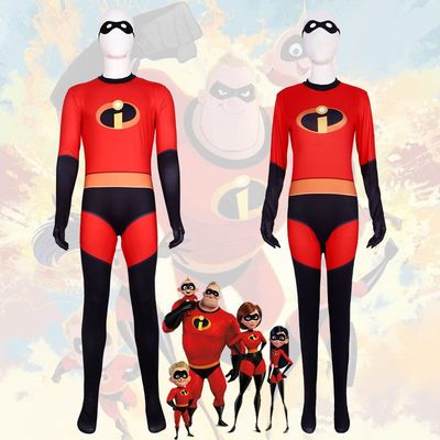 跨境新品万圣节超人总动员cosplay情侣亲子服装派对狂欢舞台表演