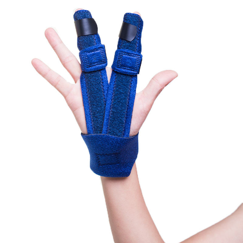 中指食指固定保护套两根手指同时支撑手指折错位固定指套