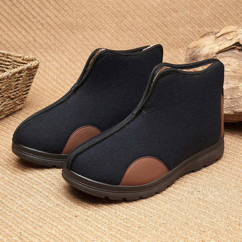 老北京加绒加厚高帮防滑爸爸鞋