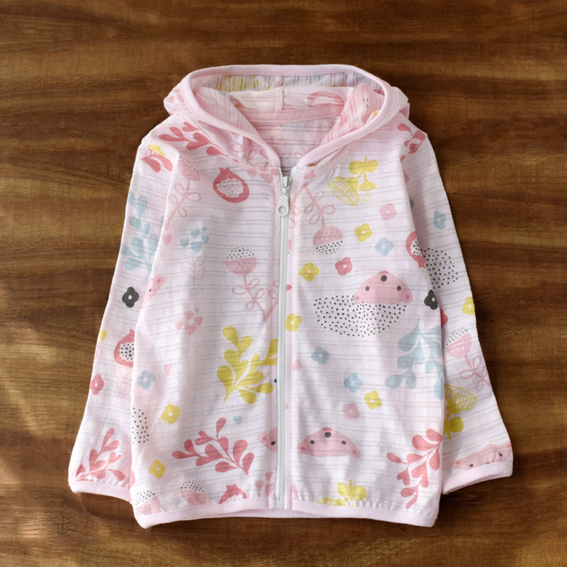 儿童防晒服女童防晒衣夏季纯棉薄外套宝宝透气皮肤衣小女孩拉链衫,童装/婴儿装/亲子装,普通外套,淘宝优惠券,粉丝福利购,淘宝优惠卷