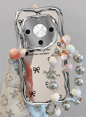 适用华为Hi畅享70plus手机壳70pro新款黑色蝴蝶结WIKO电镀hi畅想70/70M奶油壳全包防摔软好看5G推荐女保护套