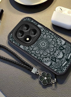 适用红米Note15手机壳Redmi新款Note15Pro+全包防摔软壳小米保护套男女por十个性5G气囊个性网红花纹