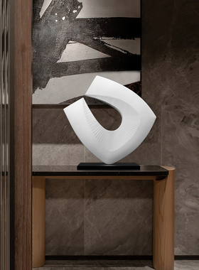 现代抽象空间艺术树脂雕塑玄关摆件酒店大堂样板间家居装饰工艺品