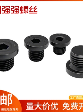 JB1001碳钢内六角法兰面堵头带边油塞螺塞喉塞丝堵M8M10M12M16M20
