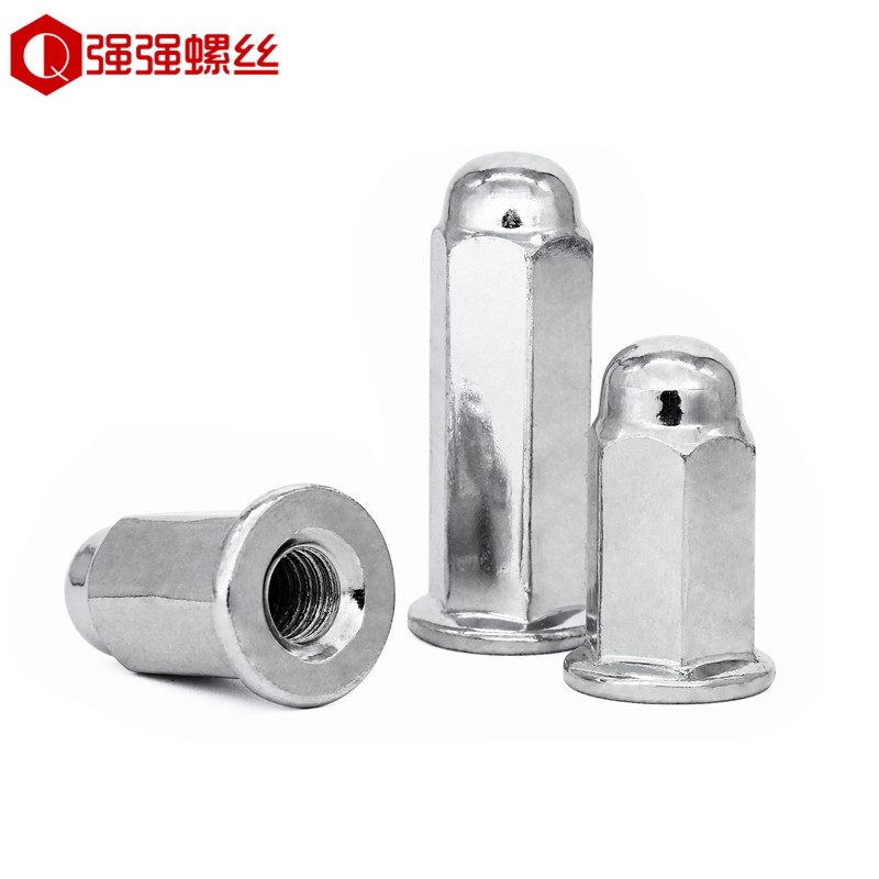 镀锌加长法兰盖型螺母盖型装饰螺帽盖母盖帽摩托车缸头螺母M5M6M8