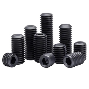 12.9级内六角凹端紧定基米螺丝机米顶丝无头止付DIN916M2M2.5M3M4