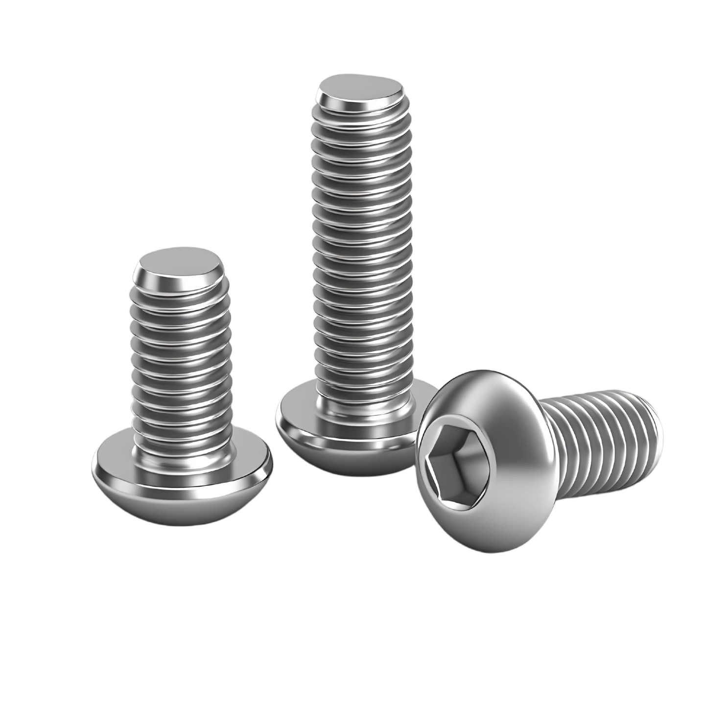 201不锈钢半圆头内六角螺丝 圆头盘头蘑菇头螺钉M3M4M5M6M8M10M12,五金/工具,螺钉,淘宝优惠券,粉丝福利购,淘宝优惠卷