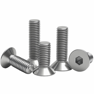 304不锈钢沉头内六角螺丝平头内六角螺钉M2M3M4M5M6M8M10M12M16