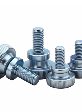 GB834 M3M4M5M6M8M10L镀锌高头滚花手拧螺丝大头台阶螺钉调节螺栓