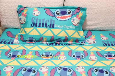 全棉卡通史迪仔stich单人枕套