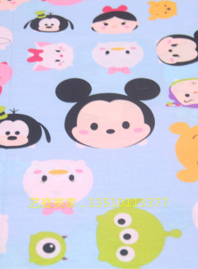 全棉卡通被套 TSUM米奇家族米妮玛丽猫 可订做