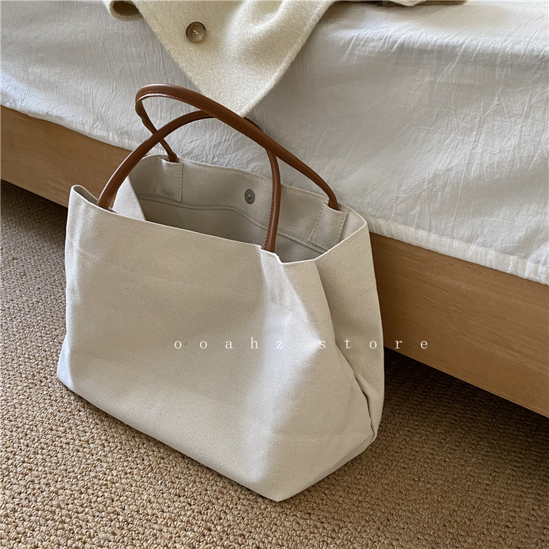 「颜控bi入 法式调情」ins大容量单肩托特包 帆布手提上课包包女,箱包皮具/热销女包/男包,通用款女包,淘宝优惠券,粉丝福利购,淘宝优惠卷