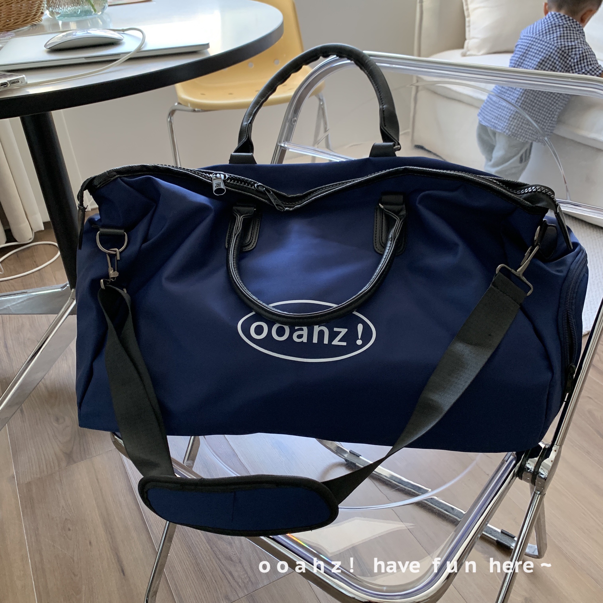 ooahz自制防水牛津布健身行李包