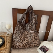 二合一折叠包可防水 大容量环保购物袋 白菜豹纹包绝了 敲轻便