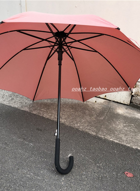 真的咋拍都好看~ins自制纯色长柄甜美可爱雨伞磨砂手柄小众雨S伞