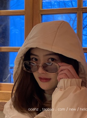 被夸99遍｜可甜可盐 椭圆墨镜复古太阳镜街拍ins太阳眼镜遮阳镜