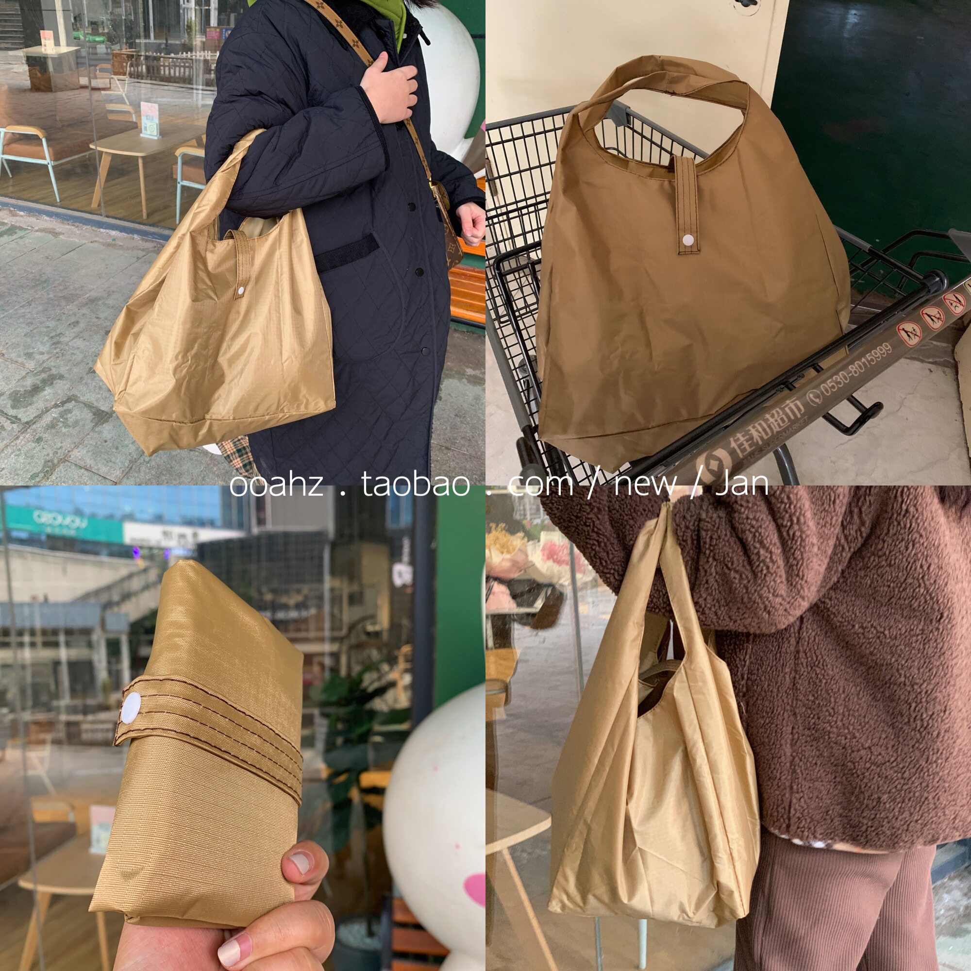白菜20公斤！防水款 环保便捷大号超市购物袋 可折叠牛津布买菜包