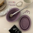 紫芋盒子 化妆刷粉扑清洗器～巨软糯可折叠硅胶洗刷碗深层清洁