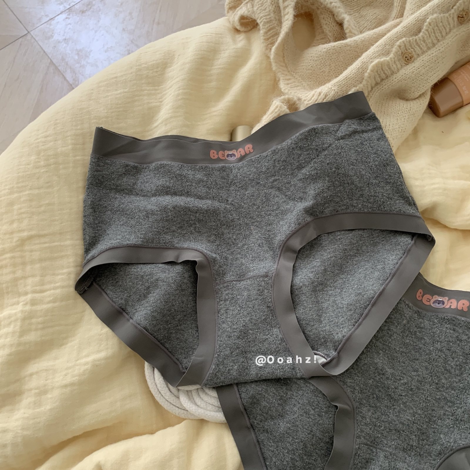 女士三角裤色纱棉质可爱萌趣乐园