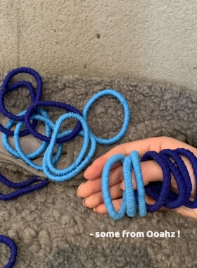 大海系·扎头发彩色发圈粗细适中
