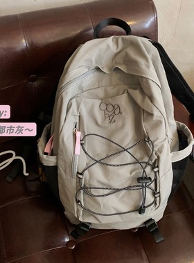 ooahz自制~夏塔徒步·韩国面料远足登山包 大容量尼龙刺绣双肩包
