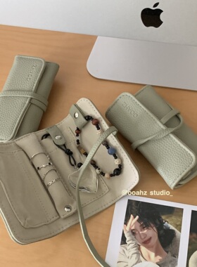 OOAHZ小卷包~项链耳环收纳包 便携折叠珠宝首饰品包随身小包卷袋