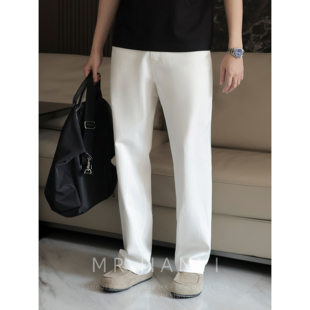 MR JIANYI 春夏「无束」新绅士中直筒牛仔裤高级松弛感休闲长裤男