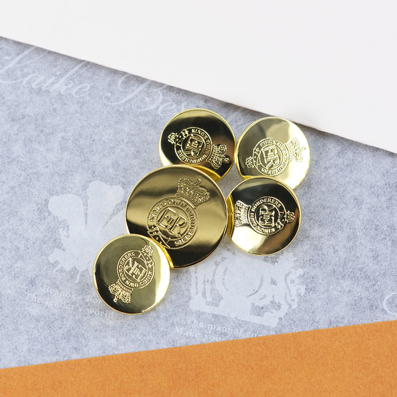 莱可高定时尚英国皇家鎏金手缝扣