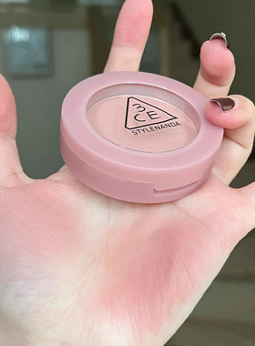 3ce单色腮红盘蜜桃橘晒红rosebeige裸粉自然哑光修容monopink正品